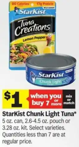 Meijer Starkist Chunk Light Tuna offer