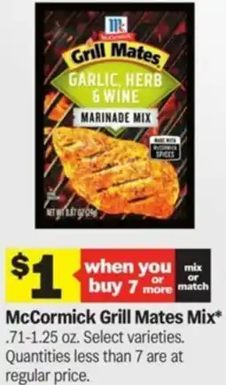 Meijer McCormick Grill Mates Mix offer