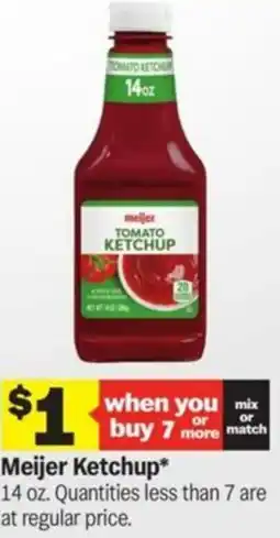 Meijer Meijer Ketchup offer