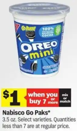 Meijer Nabisco Go Paks offer