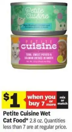 Meijer Petite Cuisine Wet Cat Food offer
