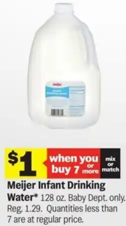 Meijer Meijer Infant Drinking Water offer