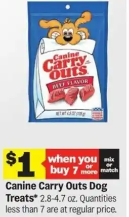 Meijer Canine Carry Outs Dog Treats offer