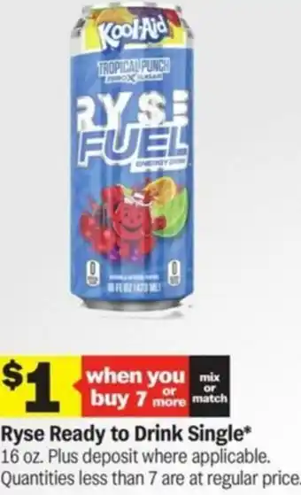 Meijer Ryse Ready to Drink Single offer