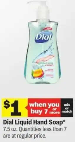 Meijer Dial Liquid Hand Soap offer
