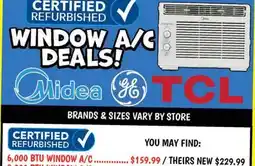 Ollie's 6,000 BTU WINDOW A/C offer