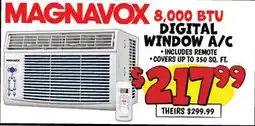 Ollie's MAGNAVOX 8, 000 BTU DIGITAL WINDOW A/C offer