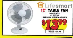 Ollie's Lifesmart 12 TABLE FAN offer