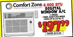 Ollie's Comfort Zone 6,000 BTU DIGITAL WINDOW A/C offer