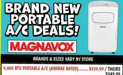 Ollie's MAGNAVOX 9,000 BTU PORTABLE A/C offer