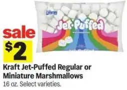 Meijer Kraft Jet-Puffed Regular or Miniature Marshmallows offer