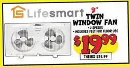 Ollie's Lifesmart 9 TWIN WINDOW FAN offer