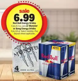 Meijer Red Bull Energy Drinks or Monster or Bang Energy Drinks offer