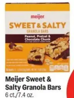 Meijer Meijer Sweet & Salty Granola Bars offer