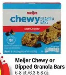 Meijer Meijer Chewy or Dipped Granola Bars offer