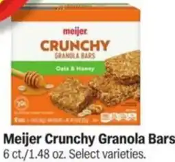 Meijer Meijer Crunchy Granola Bars \ offer