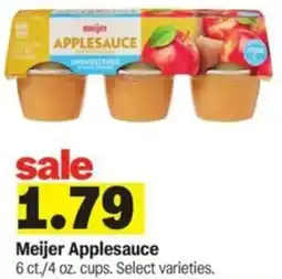 Meijer Meijer Applesauce offer