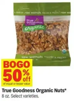 Meijer True Goodness Organic Nuts offer