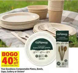 Meijer True Goodness Compostable Plates, Bowls, Cups, Cutlery or Straws offer
