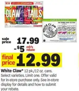 Meijer White Claw offer
