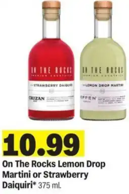 Meijer On The Rocks Lemon Drop Martini or Strawberry Daiquiri offer