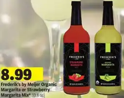 Meijer Frederik's by Meijer Organic Margarita or Strawberry Margarita Mix offer