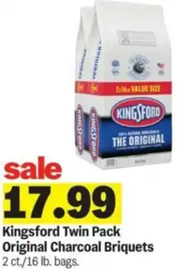 Meijer Kingsford Twin Pack Original Charcoal Briquets offer
