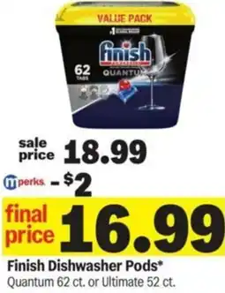Meijer Finish Dishwasher Pods offer