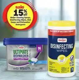 Meijer Meijer Cleaning Sprays, Disinfecting Wipes, Dish Soaps and Dishwasher Detergents offer