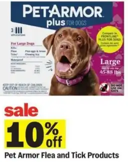Meijer Pet Armor Flea and Tick Products offer