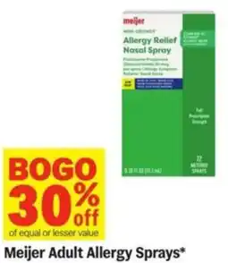 Meijer Meijer Adult Allergy Sprays offer
