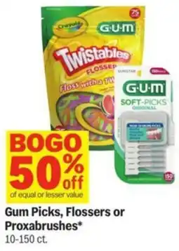 Meijer Gum Picks, Flossers or Proxabrushes offer