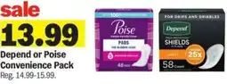 Meijer Depend or Poise offer