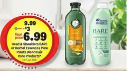Meijer Head & Shoulders BARE or Herbal Essences Pure Plants Blend Hair Care Products offer