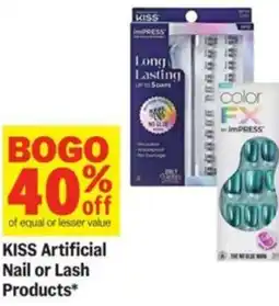 Meijer KISS Artificial Nail or Lash Products offer