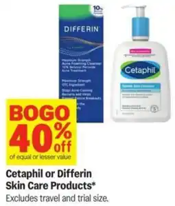 Meijer Cetaphil or Differin Skin Care Products offer
