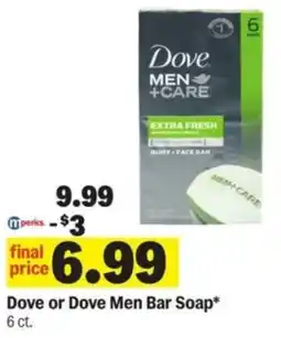 Meijer Dove or Dove Men Bar Soap offer