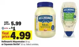 Meijer Hellmann's Mayonnaise or Squeeze Bottle offer
