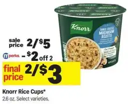 Meijer Knorr Rice Cups offer