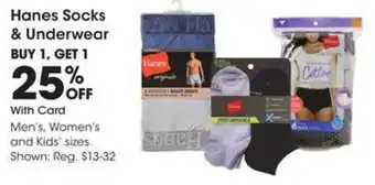 Kroger Hanes Socks & Underwear offer