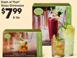 Kroger Dash of ThatⓇ Glass Drinkware offer