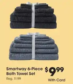 Kroger Smartway 6-Piece Bath Towel Set offer