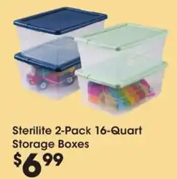 Sterilite 2-Pack 16-Quart Storage Boxes