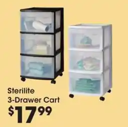 Kroger Sterilite 3-Drawer Cart offer