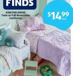 Aldi KIRKTON HOUSE Twin or Full Reversible Comforter offer