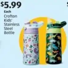 Aldi Each Crofton Kids Stainless Steel Bottle offer