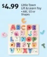 Aldi Little Town Lift & Learn Toy offer