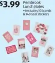Aldi Pembrook Lunch Notes offer