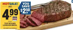 Food Lion Top round london broil offer