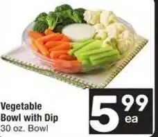 Albertsons Vegetable bowl with dip offer